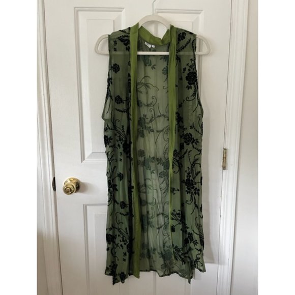 Sheer Vintage Kimono/Vest - Picture 1 of 4